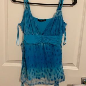 Jane Norman, blue top, size 12